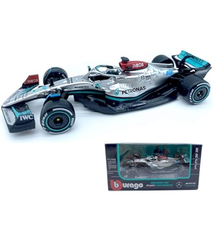 Amazon.co.jp: HTLNUZD ブラーゴ 1/43 2022 F1メルセデス W13#44